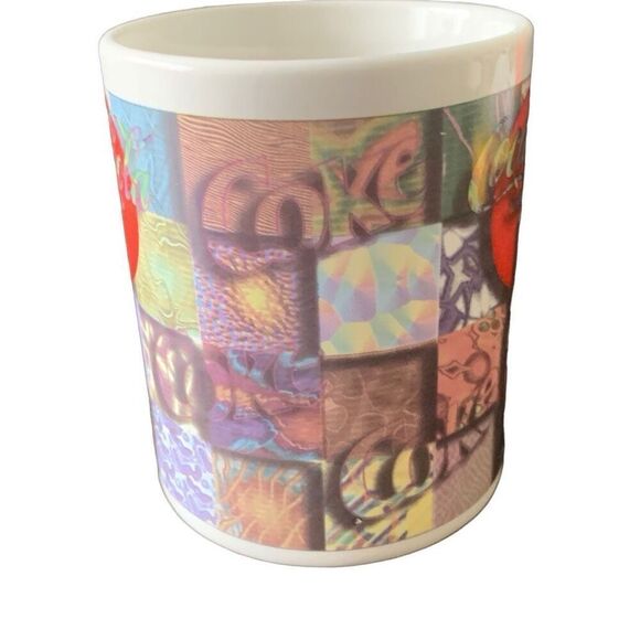 Vintage Coca-Cola 1997 Always Refreshing Collectible Retro Tiffany Look Mug HTF - Picture 4 of 10